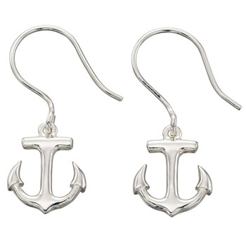 Zeemansinkt oorbel in zilver 925/1000