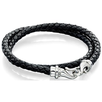 Bracelets cuir en acier inoxydable