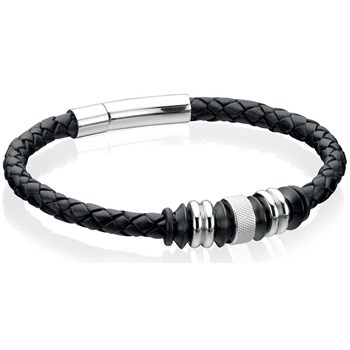 Bracelets cuir en acier inoxydable