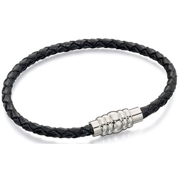 Bracelets cuir en acier inoxydable