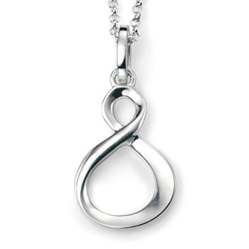 925/1000 silver infinity necklace