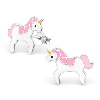 Boucle d'oreille licorne en argent 925/1000