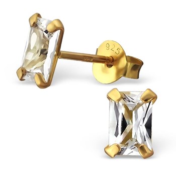 Gold-plated earring in silver 925/1000