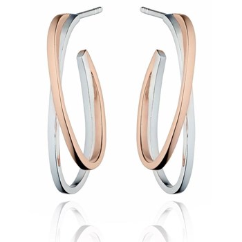 925/1000 roségoud verguld zilveren oorbel