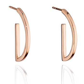 925/1000 roségoud verguld zilveren oorbel