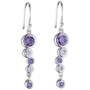 925/1000 sterling zilveren kristallen oorbel