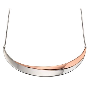 925/1000 zilveren roségoud vergulde ketting