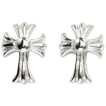 Boucle d'oreille croix en argent 925/1000