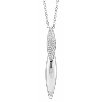 925 silver zirconium necklace