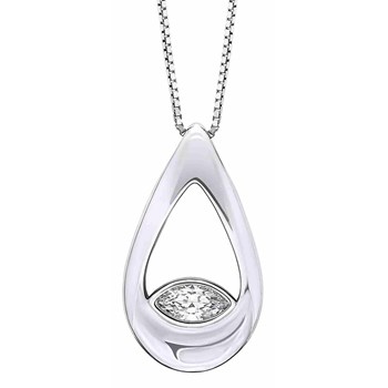 925 silver zirconium necklace