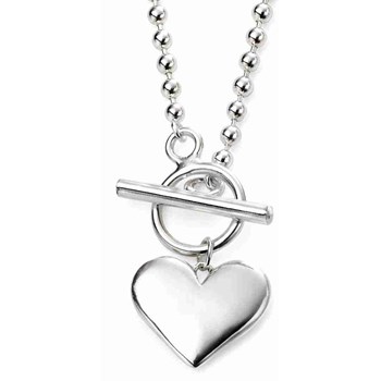 925/1000 zilveren hart ketting