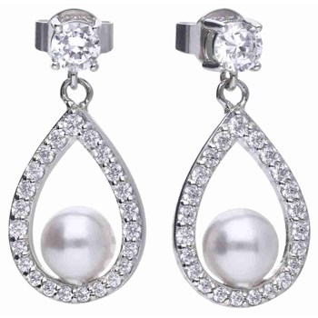 925/1000 sterling zilveren parel oorbel