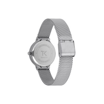 Montre Trendy Kiss en Maille Milanaise Femme Argent