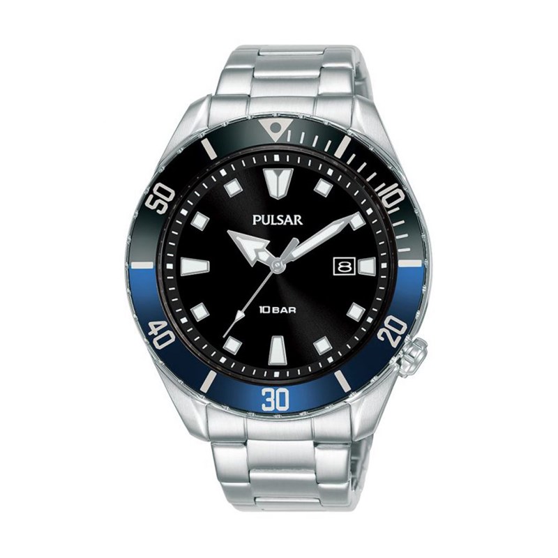 Montre Pulsar En Acier Homme Argent Homme Mod Le Maty