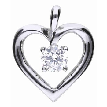 Heart necklace in silver 925/1000