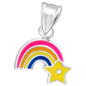 Collier Arc en Ciel pour Petite Fille en Argent 925/1000