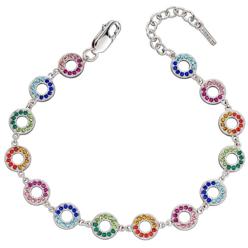 Bracelet arc en ciel en argent 925/1000