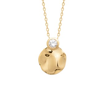 Collier martelé plaqué or ou argent ALICE - Bijoux Privés Discovery