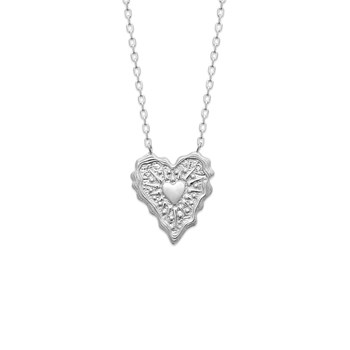 Collier plaqué or jaune ou argent coeur ELISE - Bijoux Privés Discovery