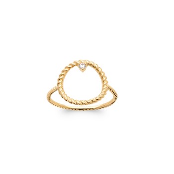 Bague femme plaqué or jaune ELSA - Bijoux Privés Discovery