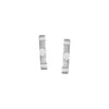 Boucles d'oreilles argent 925 rhodié et oxydes de zirconium - vue V1