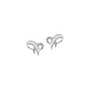 Boucles d'oreilles argent 925 rhodié et oxydes de zirconium - vue V1