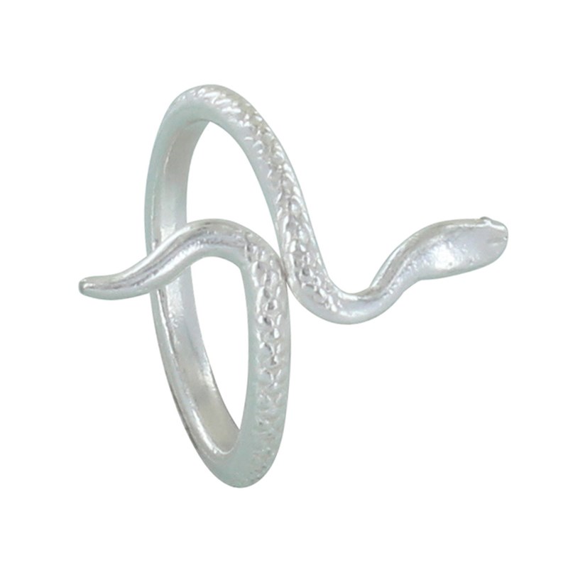 Bague Métal Argenté Serpent