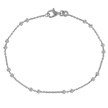 Bracelet Argent 925 Rhodié et Billes