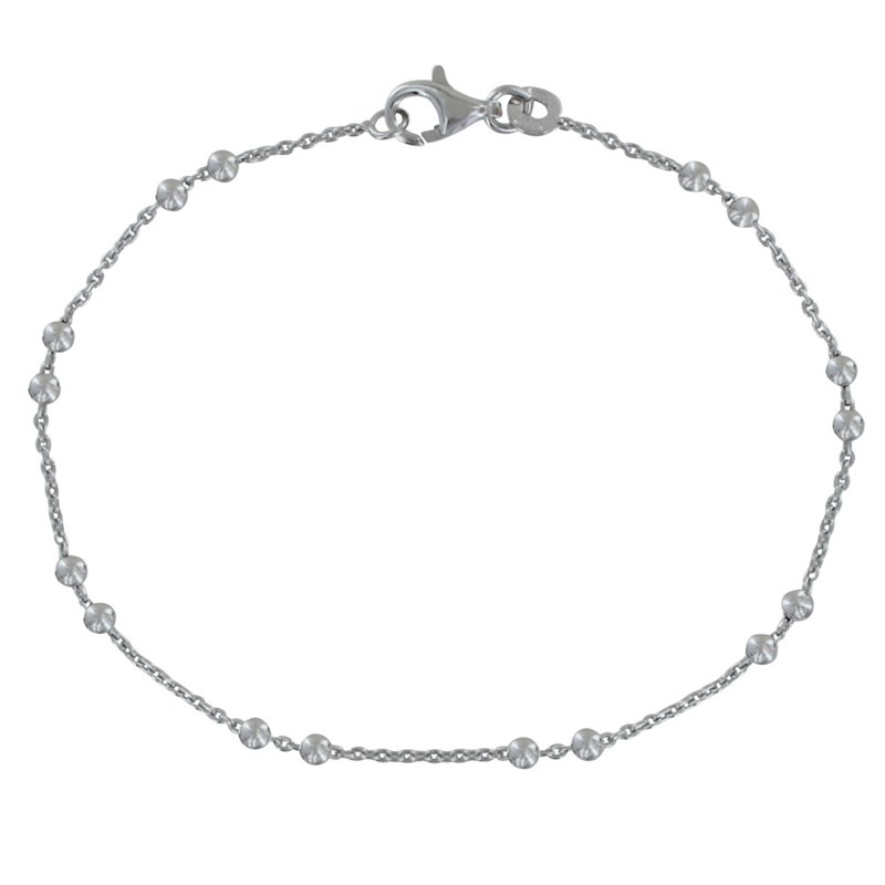 Bracelet Argent 925 Rhodié et Billes
