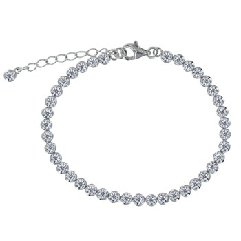 Bracelet Argent 925 Petits Ronds de Strass