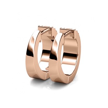 Olena Earrings - Rose Gold and Crystal