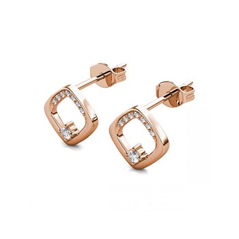 Earrings Adelise - Rose Gold and Crystal