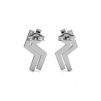 Brontide Earrings - Silver and Crystal