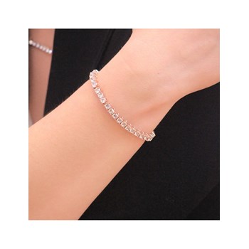 Bracelet Venus - Or Rosé et Cristal