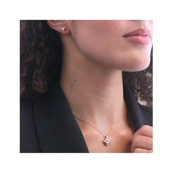 Simply Love Earrings - Rose Gold and Crystal