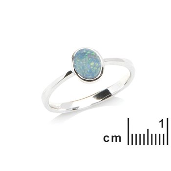 Bague argent 925 Opale d'Australie