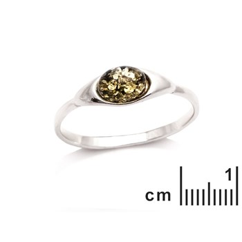 Bague argent 925 Ambre veritable de la mer Baltique