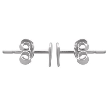 Boucles d'oreilles petit coeur Argent 925 Rhodié
