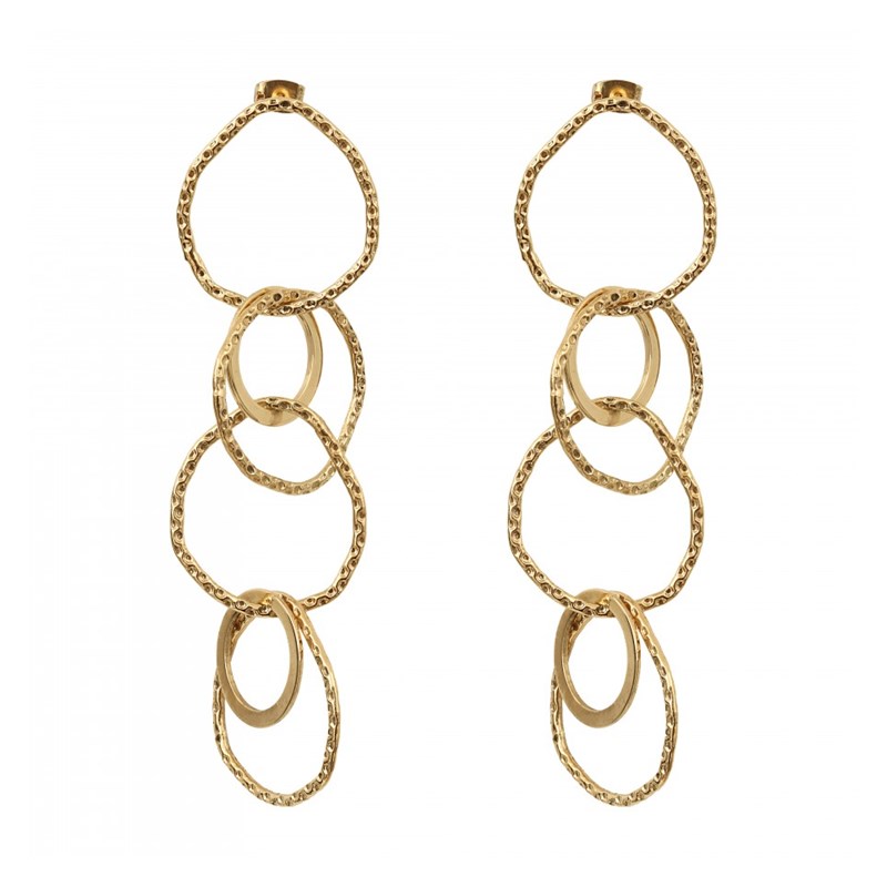 Boucles vintage l or HELLES - vue V1