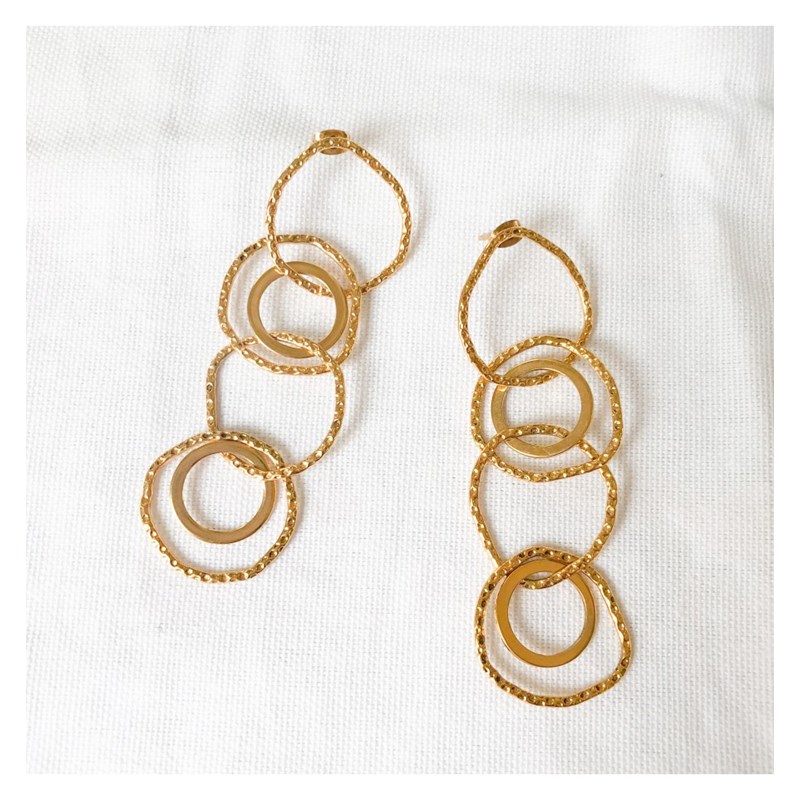 Boucles vintage l or HELLES - vue V3