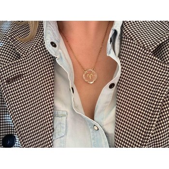 Aries astro necklace