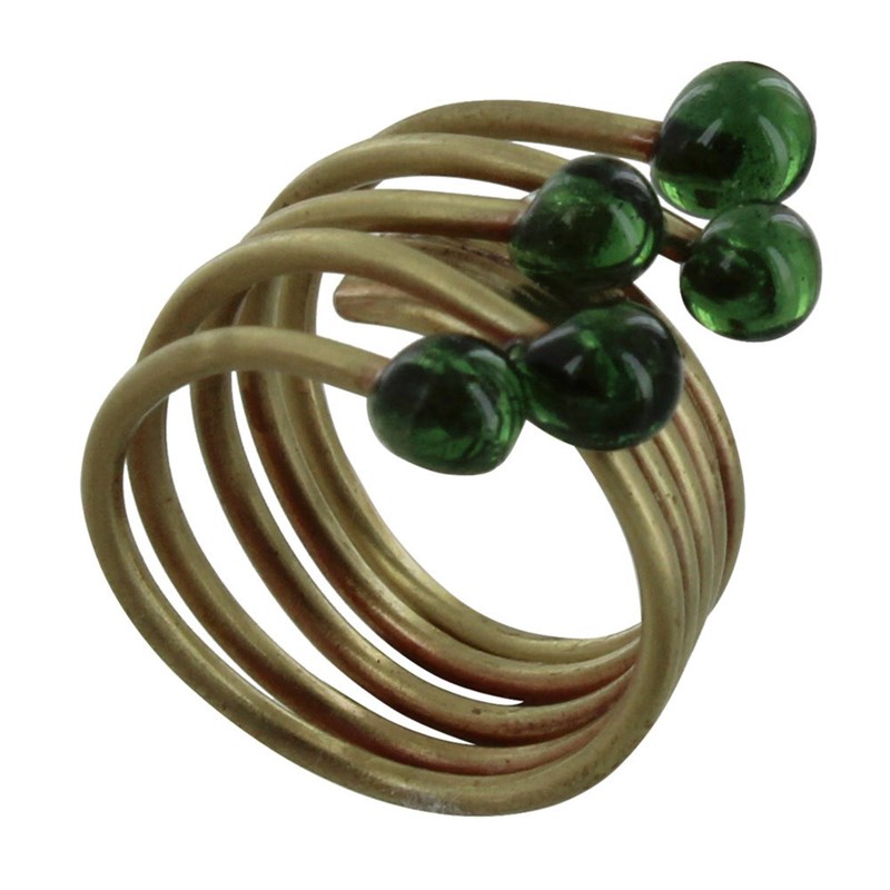 Bague Laiton Perles de Verre - Classics