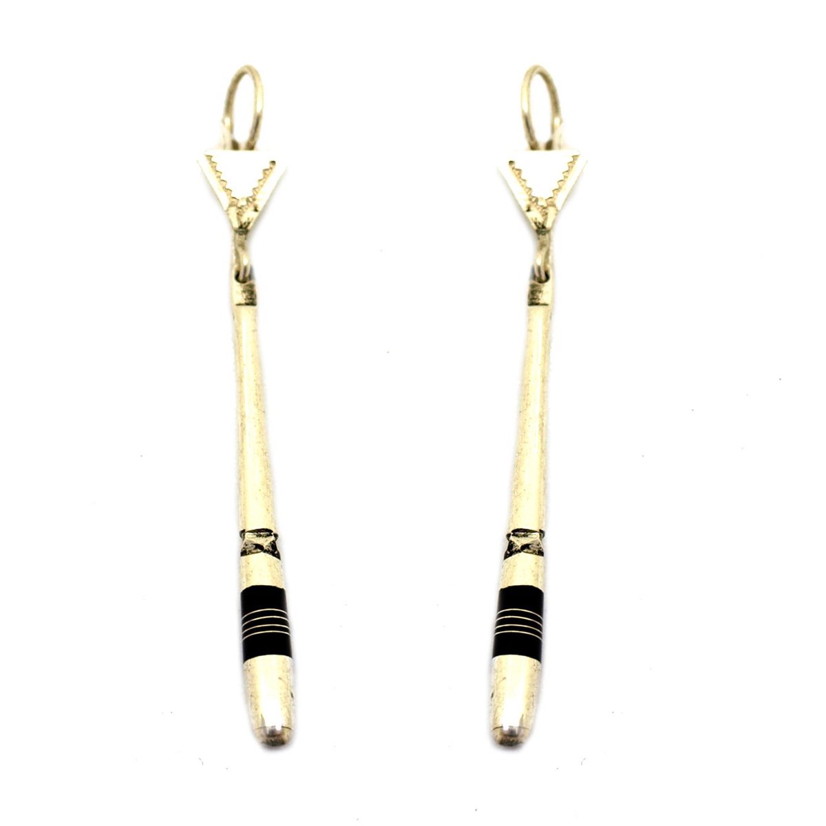 Boucles d'oreilles pilon argent tradition berbère - vue 3
