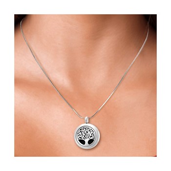 SC Crystal tree of life necklace