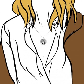 SC Crystal tree of life necklace