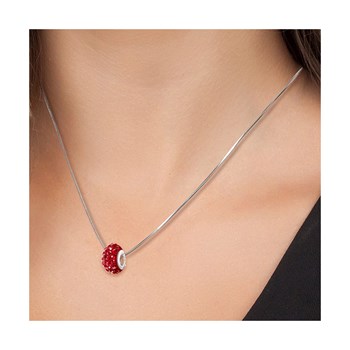 Necklace adorned with sparkling crystals