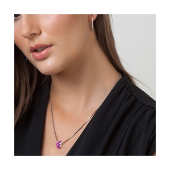 Necklace adorned with sparkling crystals