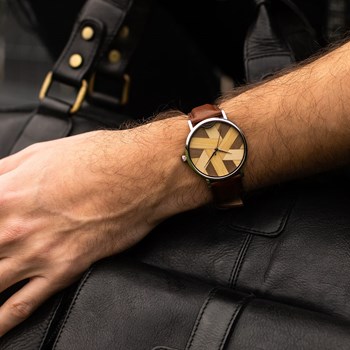 Montre analogique en marqueterie SYMPHONY 9