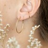 Boucles d'oreilles Créoles Tendances Mode Plaqué Or - vue V3