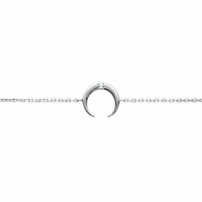 Bracelet Fin Argent 2 Anneaux Entrelacés Cercles NERINA BIJOUX | MATY